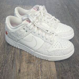 Nike White "Give Her Flowers" Dunks
